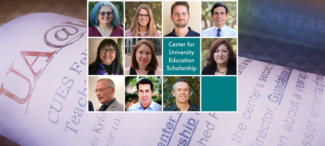 Composite headshots of CUES Distinguished Fellows and Grantees from UArizona College of Social & Behavioral Sciences