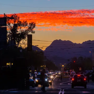 Picture of sunset in Tucson