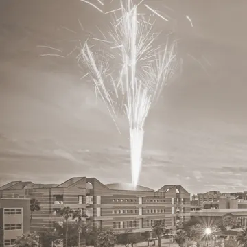 Fireworks on the UArizona campus