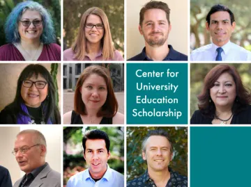 Composite headshots of CUES Distinguished Fellows and Grantees from UArizona College of Social & Behavioral Sciences